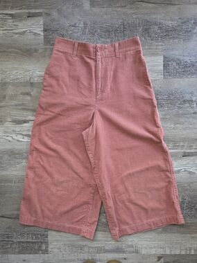 Uniqlo Wide-Leg Corduroy Jumpsuit Pants in Dusty Rose Size 6